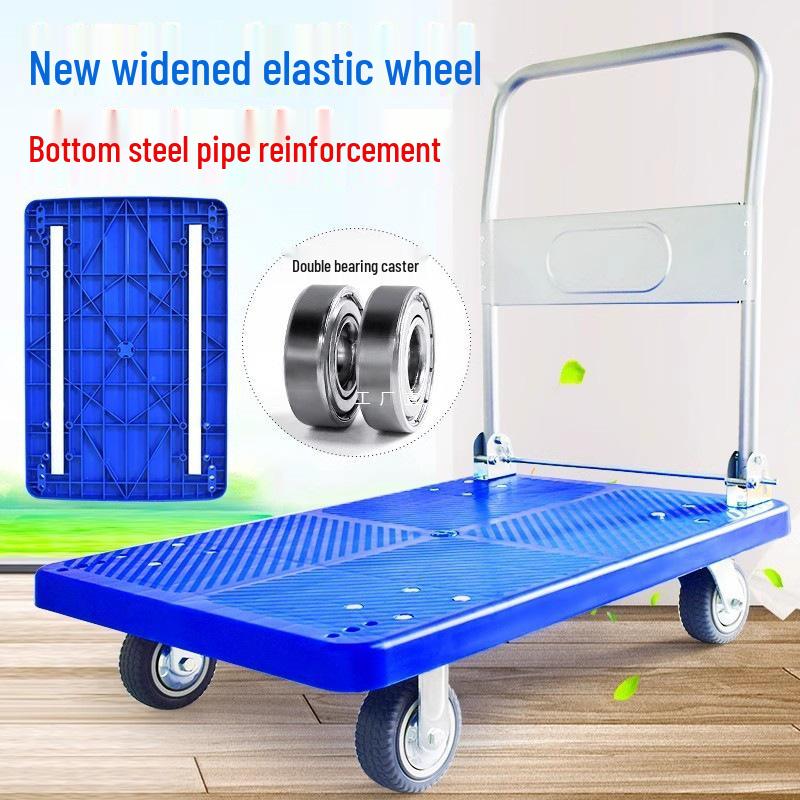 Portable Folding Flatbed Hand Cart for Shopping and Transport