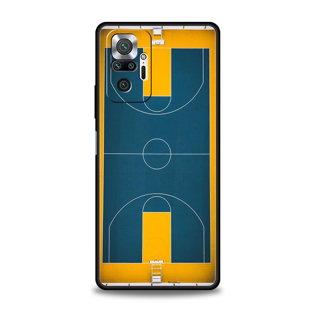 Sport teren de baschet pentru Xiaomi Redmi Note 12 5G Husă de telefon 10C 10 11 9 8 Pro Plus 9S 7 8T 9T 9A 8A 9C K50 K40 Husă de jocuri
