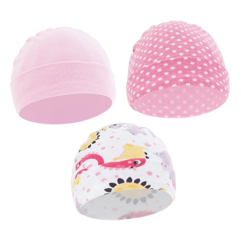 3 шт. Шапочка для новорожденных, детская шапочка, мягкая шапочка, шапочка для младенца для мальчика, девочки, малыша 0-6 месяцев
