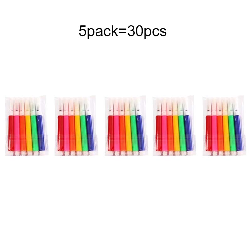 5/10/15/20pack 6-Color Mini Watercolor Pens Drawing Marker Suitable For Painting Art Stationery Accessories Student Rewards TMZ