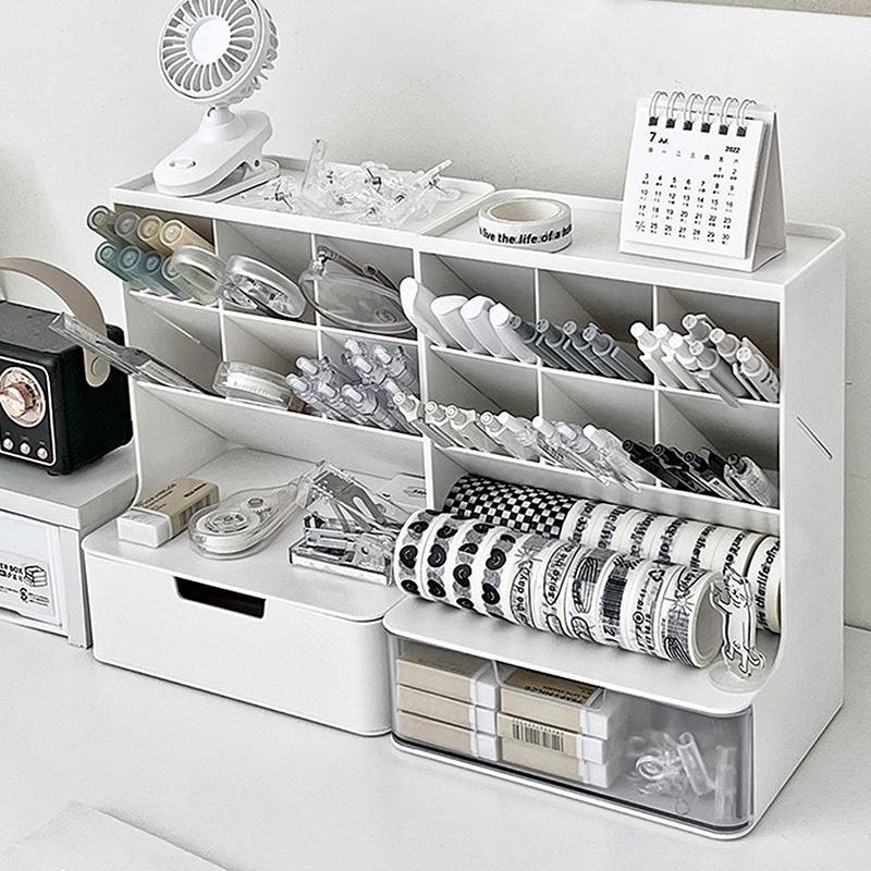 Chic Desk Organizer Jewelry Storage Cosmetics Makeup Brush Storage Box