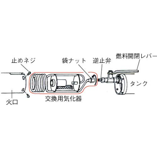 Shinfuji Burner Kerosene-Powered Grass Burner Replacement Part, Vaporizer (with Nozzle and Preheater) KY-06