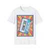 Stained Glass Cassette Tape T-Shirt, 90s Music Fan Gift, Unisex Graphic Tee