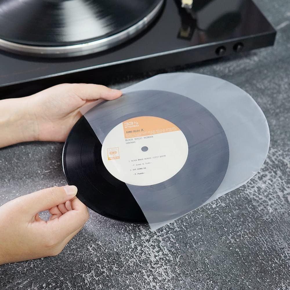 Useful 12 Inch Vinyl Records Sleeve Clear Resealable LP Vinyl Record Cover Inner Record Sleeves