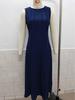 2026 Summer Elegant Women's Sleeveless Pleated Long Dress