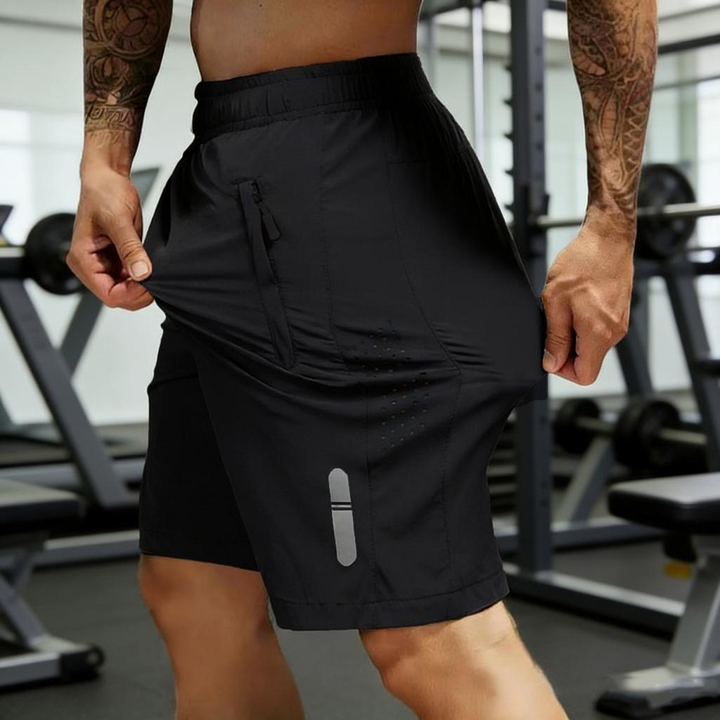 Men's Summer Fitness Shorts Running Quick,drying Shorts Stretch Beach Pants