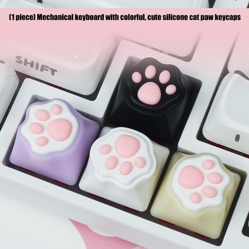 Kitty Paws CatPaw Handmade Customizeds Silicone Keycap for Switches Mechanical Keyboards