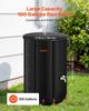 Faltbarer Regentonnen, 380 L Tragbarer Regenwassersammeltonne, 1000D PVC Regenwassersammelsystem, Gartenwasserauffangbehälter Lagerung