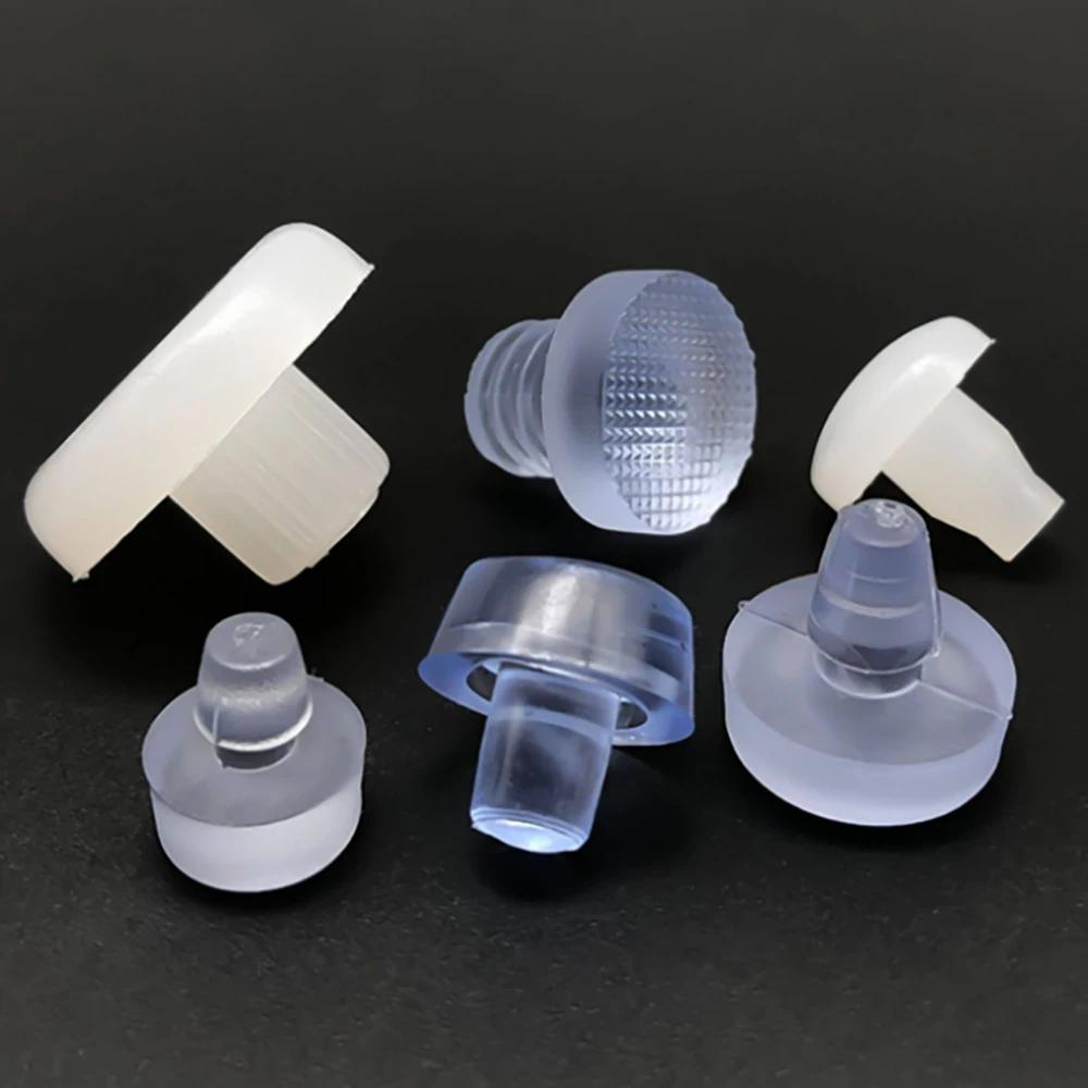 T-Shaped Stopper PVC PE Plastic Stopper Furniture Table Chair Leg Foot Bottom Anti Slip Foot Pad Sealing Cap Transparent Plug
