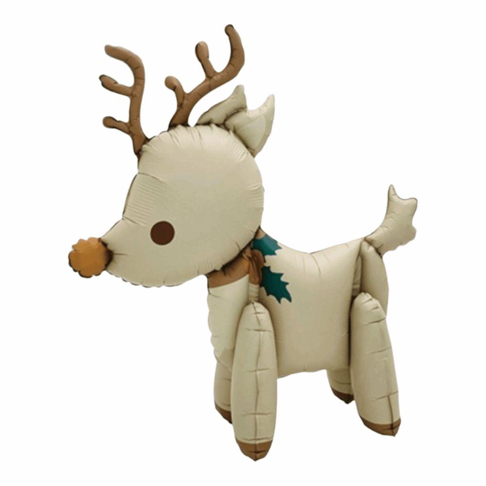 Standing Christmas Foil Balloons Candy House Christmas Deer Large Standing Balloon Navidad New Year Christmas Decoration