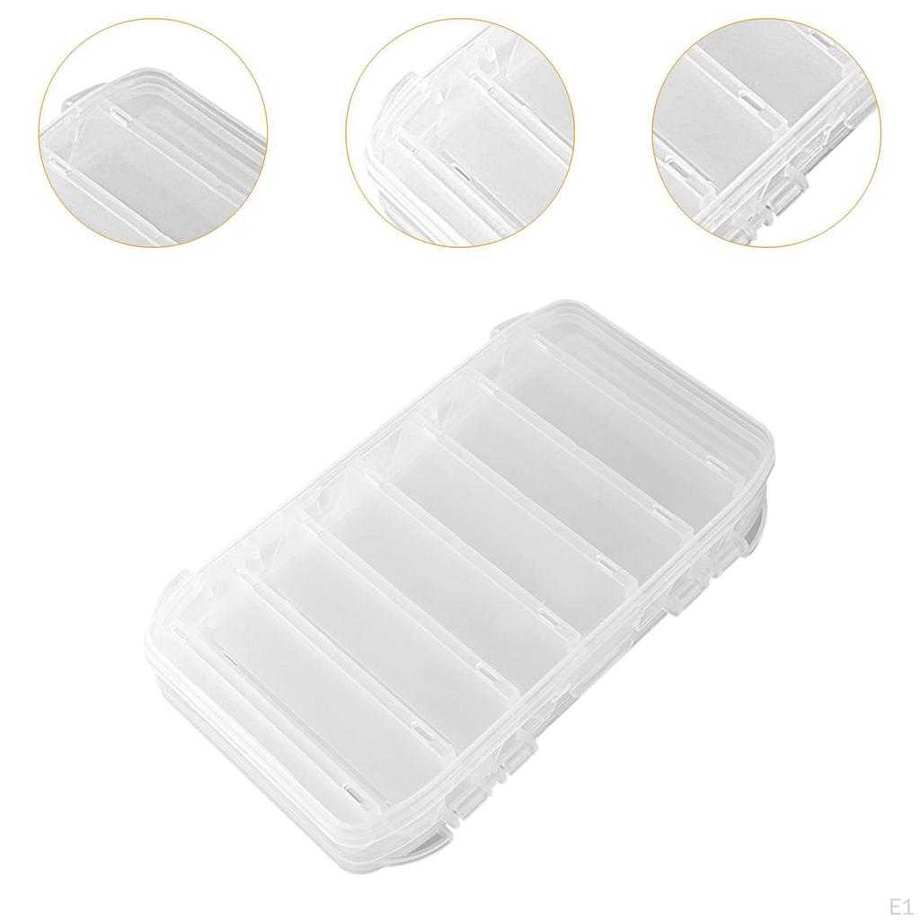 Doppelseitiger Köderbox-Behälter Angelzubehör Mehrzweck Wasserabweisender Organizer