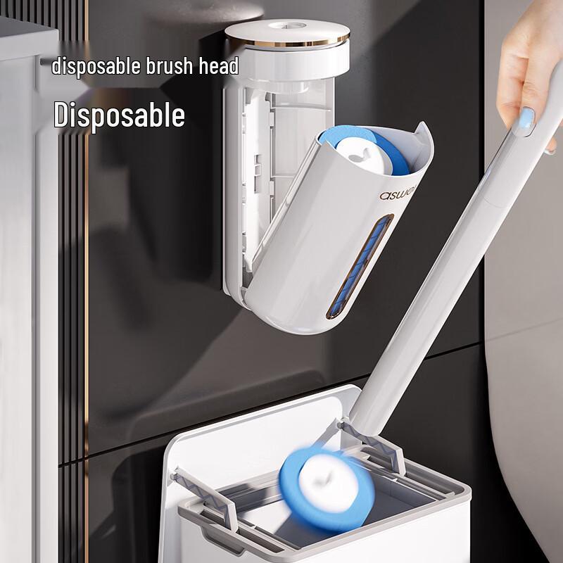 Xihe Disposable Wall-Mounted Toilet Brush Kit