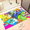 Game Rainbow Friends Print Rug, Washable Floor Carpet, For Entryway Dorm Laundry Room Office Study, Home Decor Birthday Christmas Gift