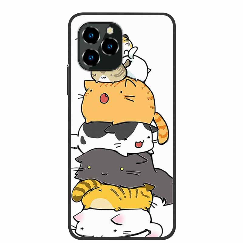 For Oukitel C21 Pro Case Luxury 3D Blossom Emboss Silicone Phone Case For C21pro Shockproof Coque Relief Flowers Funda Capa