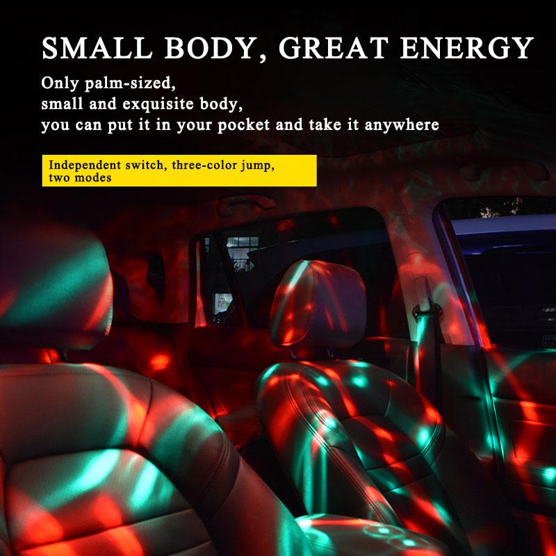 1xCar starry sky ceiling Disco Ball Ambient Light RGB DJ Music Sound Party Atmosphere Interior Dome Trunk Wall Lamp Accessories
