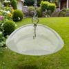 26 Cm Plastic Squirrel Baffle Protects Hanging Feeders Large Baffle Clear Baffle Weather Guard for Outdoor Wild Bird Seed Feeder