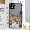 Ins Cartoon Christmas Style Phone Case for Xiaomi Redmi Note 14 Pro Plus 4G 13 12 11 11T 10 Pro+ 9S 8 PRO Streetscape Art Covers