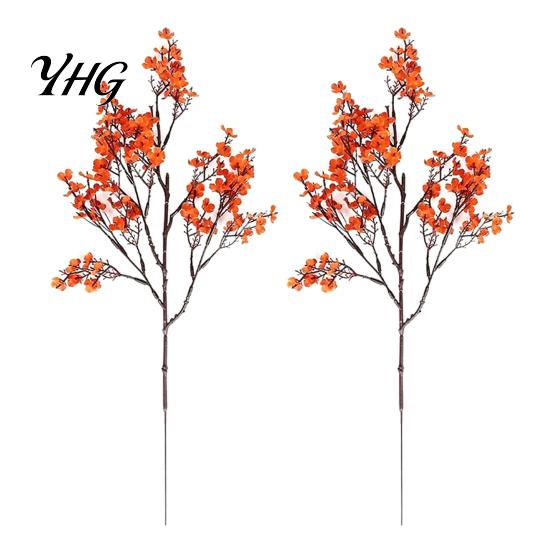 Durable Faux Plant Accents for Home Realistic Artificial Flowers Autumn Decoration, Silk Floral Reusable Harvest Festival Flower Stems Branches