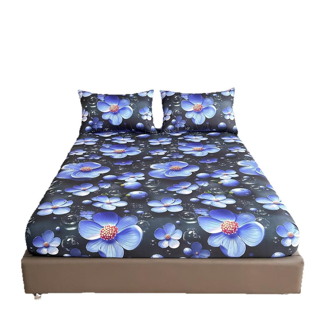 Cyfrowy nadruk kwiatowy 5D Zestaw poszewek na kołdrę z poszewkami na poduszki i prześcieradłem (Wielu rozmiarów)