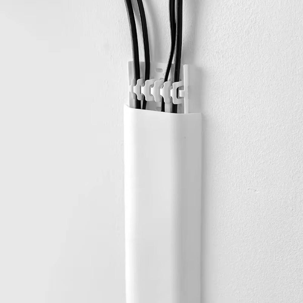 Wall Mount Cable Management Box Self-Adhesive Wire Hider Box Cable Duct Cover  Entertainment Center