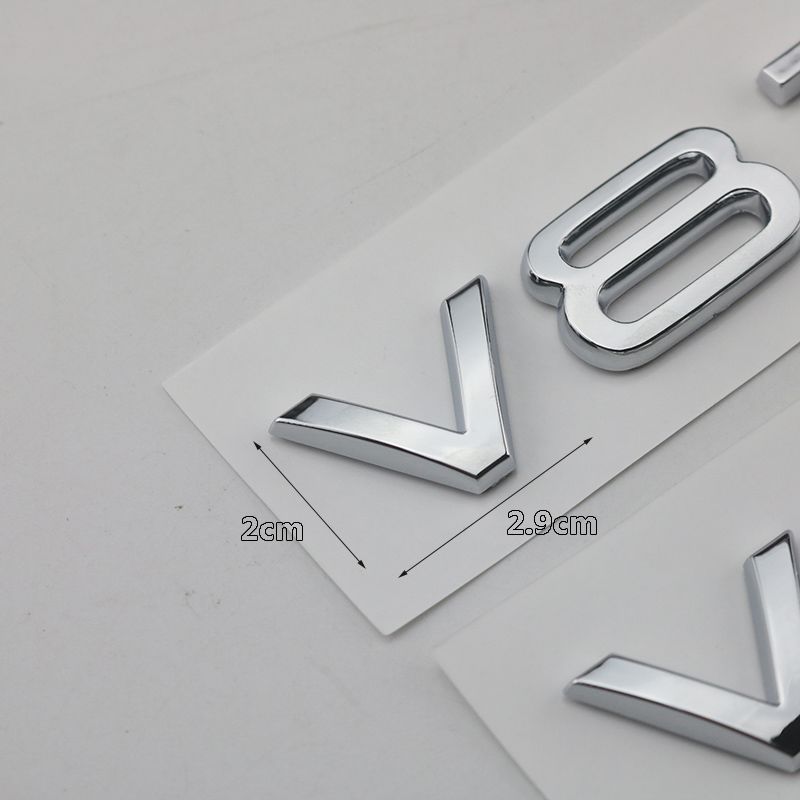 V6T V8T leaf label V10V12 side label A4LA5A6LA7Q3Q6Q7 car logo Q5A8L displacement car sticker