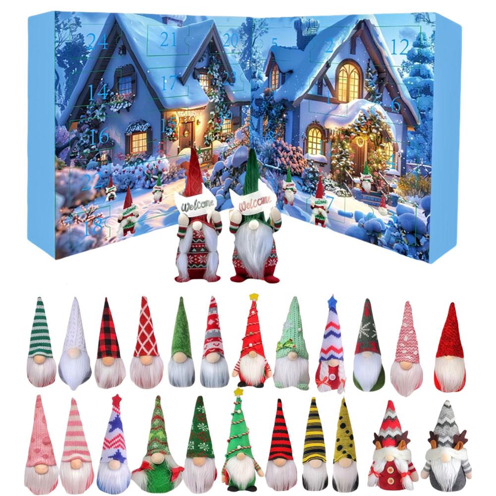 Christmas Gnome Holidays Advent Calendar 2025 Christmas Countdown Calendar with 24 Collectible Gnome Childs & Adults Xmas Gifts