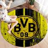 Borussia Custom Name Round Area Rug,Carpet Rug for Living Room Bedroom Sofa Playroom Decor,Non-slip Floor Mat