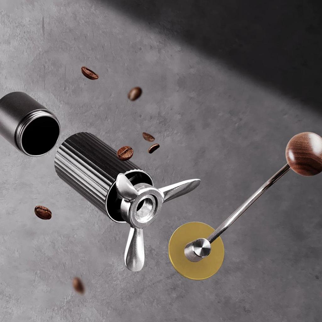 Hero Z3pro Hand-Crank Coffee Grinder with Six-Star Titanium-Coated Blade, Portable Coffee Mill, Manual Coffee Bean Grinder