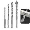 6/8/10/12mm Drill Bit Set Four Edged Electric Drill Bit Multi-purpose Punching Tool  Metalworking