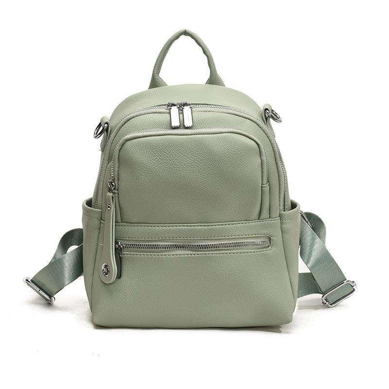 Backpack Women Candy Color Three-purpose Bag Multifunctional Multi-component Casual Cute Versatile Solid Color High-end