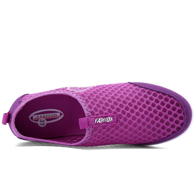 Sneakers for Women Summer Wedge Rocking Shoes Breathable Mesh Casual Shoes Thick Soled Women's Shoes Slip on Lazy Shoes