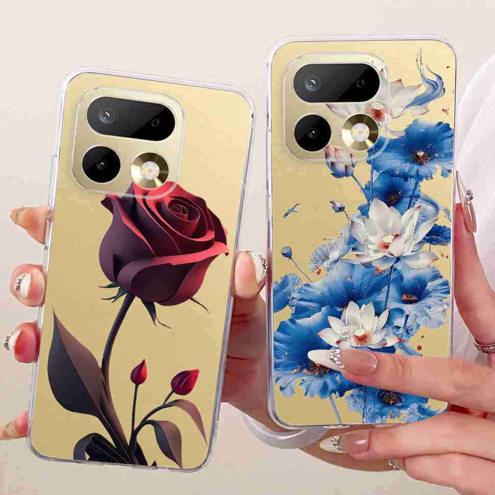 Petty Rose Flower Cover For Realme 16 Pro Plus Case Soft Silicone Back Cover Phone Case For Realme16 Pro Pro+ 5G Bags