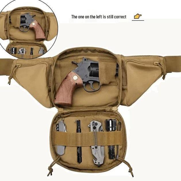 Outdoor Multifunctional Waist Bag for Men and Women - Sports Storage and Concealed Gun Pocket