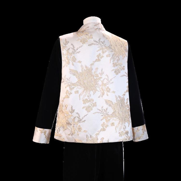 2026 Spring Collection: Elegant Gold Velvet Vest Suit for Women (Three-Piece Set)