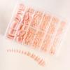 European American Medium Almond French Pointed Wearable False Nails - 360 Pieces
