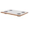 RV Table Top 23.62x15.75in Rectangular Marine Boat Desktop Panel with 4 Cup Holders for Trailer Motorhome Yacht Deck