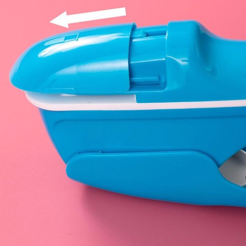 NoStaples Needed Plastic Stapler Secures 8Pages Safely Compactly Design Ideal For School And Office Work Documents