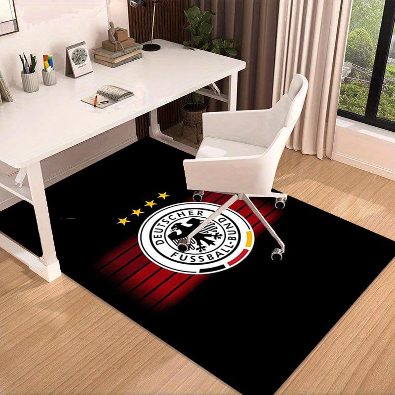 German Football Emblem Printed Area Rug for Office, Chair Rug, Decorative Carpet Floor Mat, Large Size Fan gifts Christmas gifts