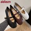 Fashion Soft Fashion Round Toe Ladies Flats Shallow Shoes Casual Female Buckle Strap Footwear Mary Janes Flats Shoes For Women Lady