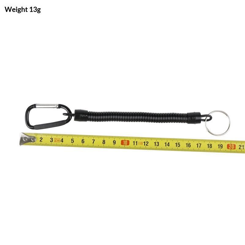 Heavy Duty Retractable Fishing Anti-lost Rope Telescopic Spring with Carabiner for Kayak Angling Outdoor Sports