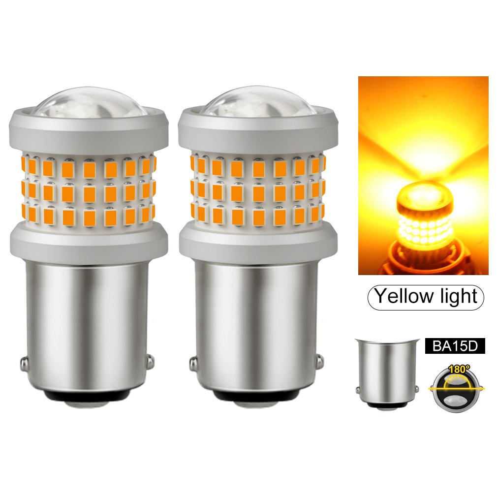 2Pcs P21W Led 1156 T20 W21/5W 7443 P21/5W T25 2000LM Car Bulbs 7440 BA15S BAY15D BAU15S PY21W Auto DRL Light 1157 3157 Reverse Turn Signal Brake Lamp