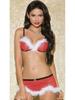 European and American Three-Piece Christmas Lingerie Bikini Set: Women's Tempting Holiday Pajamas