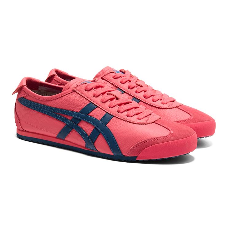New Onitsuka Tiger Mexico 66 Leather Pink Cameo Mako Blue 1183B771-700