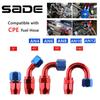 Universal AN4/AN6/AN8/AN10/AN12 Straight 0°/45°/90°/180° Degree Oil Fuel Swivel Hose End Fitting CPE Oil Hose End Adaptor Kit