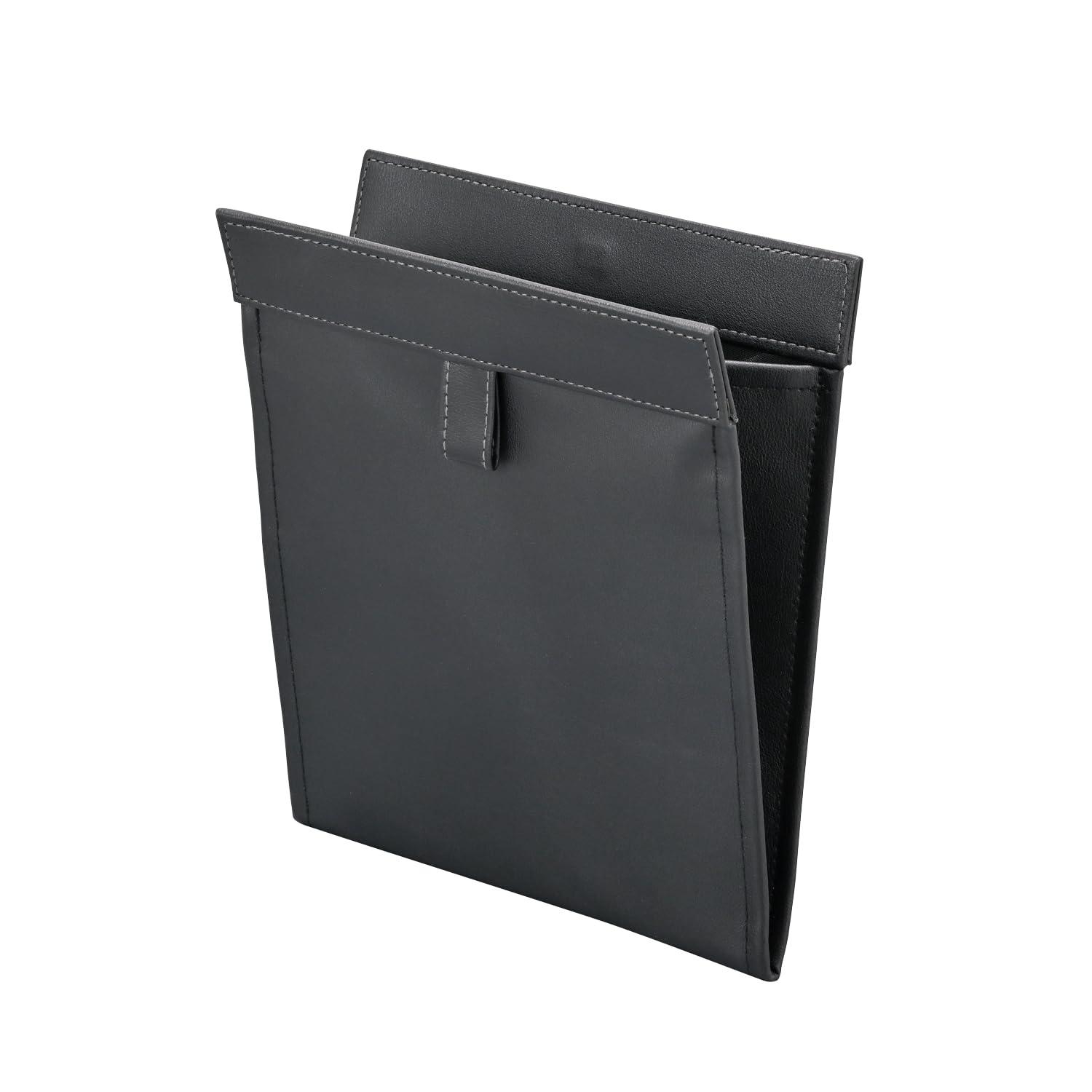 

SEIWA Slim Dust WA156 Складное мусорное ведро с активированным углем для устранения запаха, магнитное, из натуральной кожи, для мелких предметов, мусорное ведро, банка, контроль, лист, место для ног, чёрный