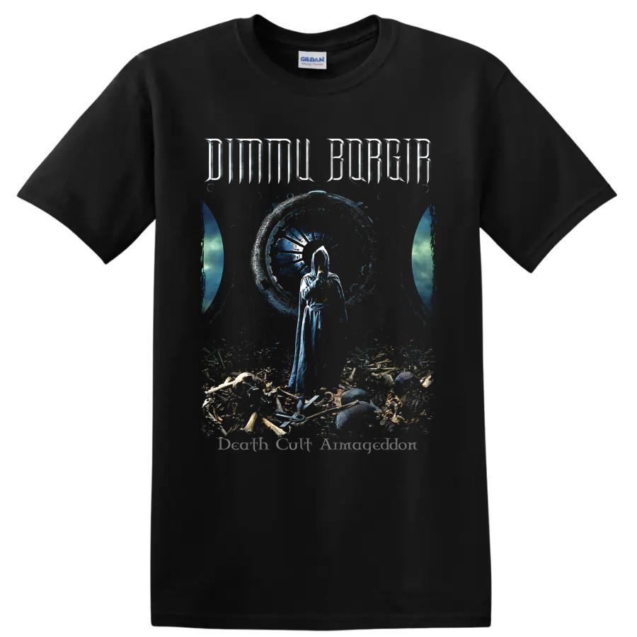 Dimmu Borgir T-shirt Symphonic Black Metal Arte Scheletro Gotico Scuro T-shirt Grafica