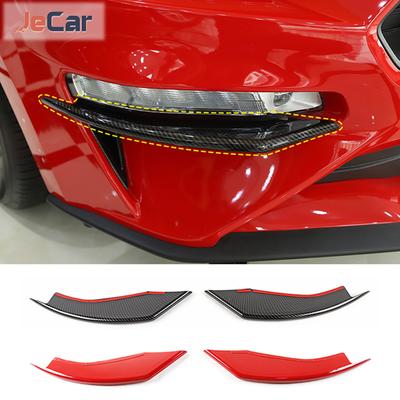 JeCar Car Front Fog Light Lamp Protective Cover Decoration Trim For Ford Mustang 2018 Up Exterior