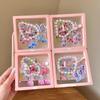 Princess Elsa Children'S Jewelry Set Cute Cartoon Bracelet Ear Clip Ring Little Girl Jewelry Gift Box Accessories