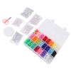 1900pcs Jewelry Making Bead Kit Acrylic DIY Cute Bright Color Barrel Letter Bead for Necklace Bracelet
