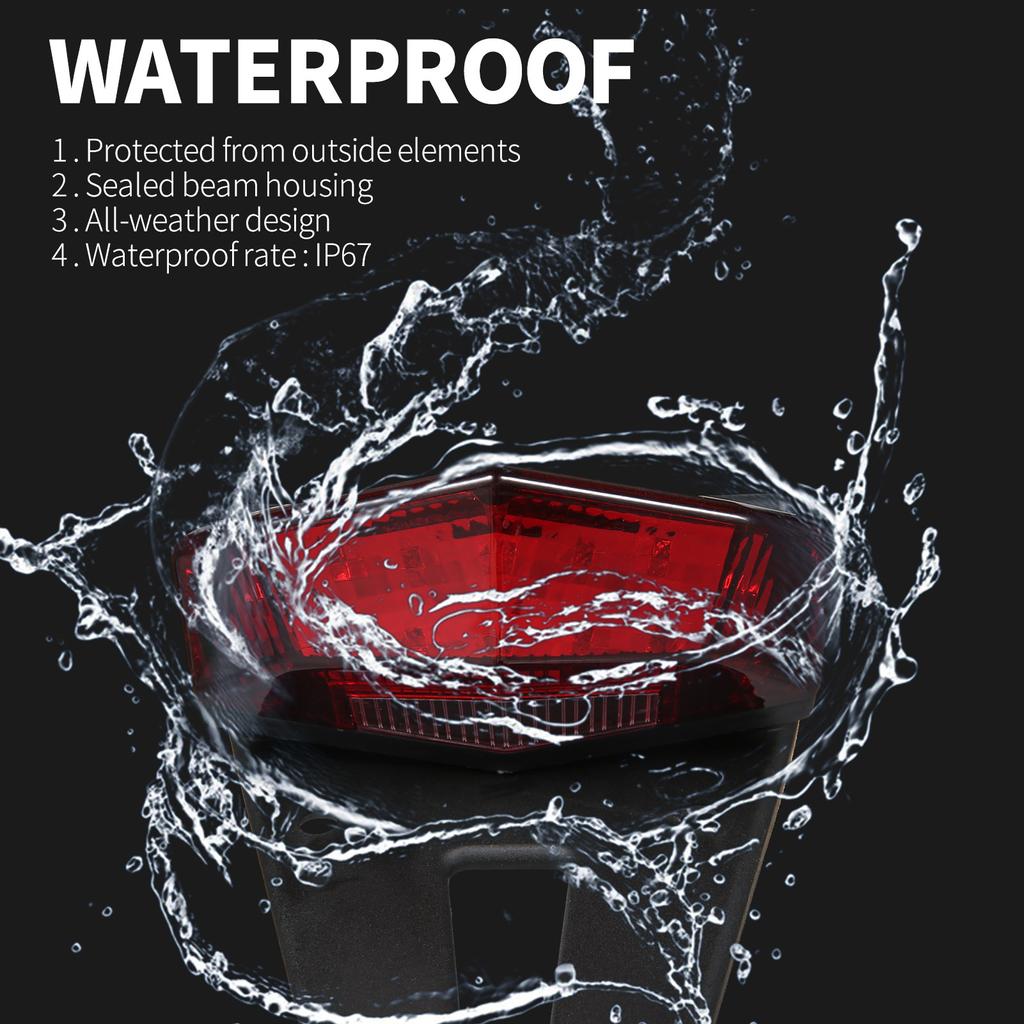 Rear Fender Mount  LED Tail Light Brake Lamp Turn Signals License Plate Stop Light for Custom